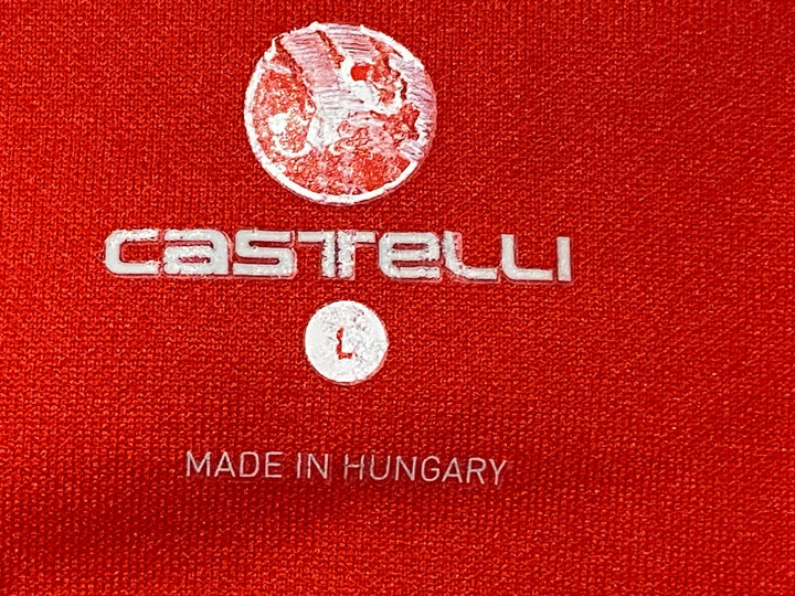 JF446 カステリ CASTELLI ROSSOCORSA 長袖 サイクルジャケット 赤 L