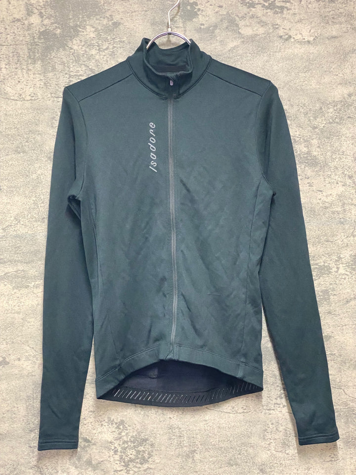 KC891 イザドア Isadore 長袖 サイクルジャージ 黒 S 裏起毛