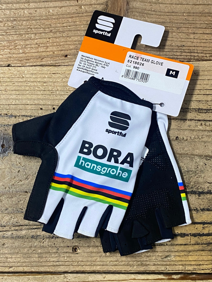 KJ800 スポーツフル sportful 指切り グローブ 白 黒 M BORA hansgrohe