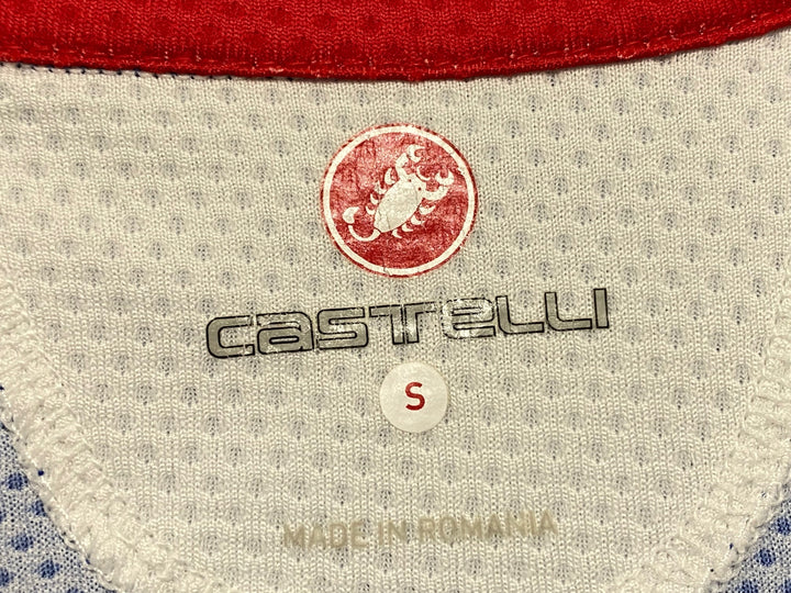 KB551 カステリ CASTELLI GARMIN 半袖 サイクルジャージ 青 S