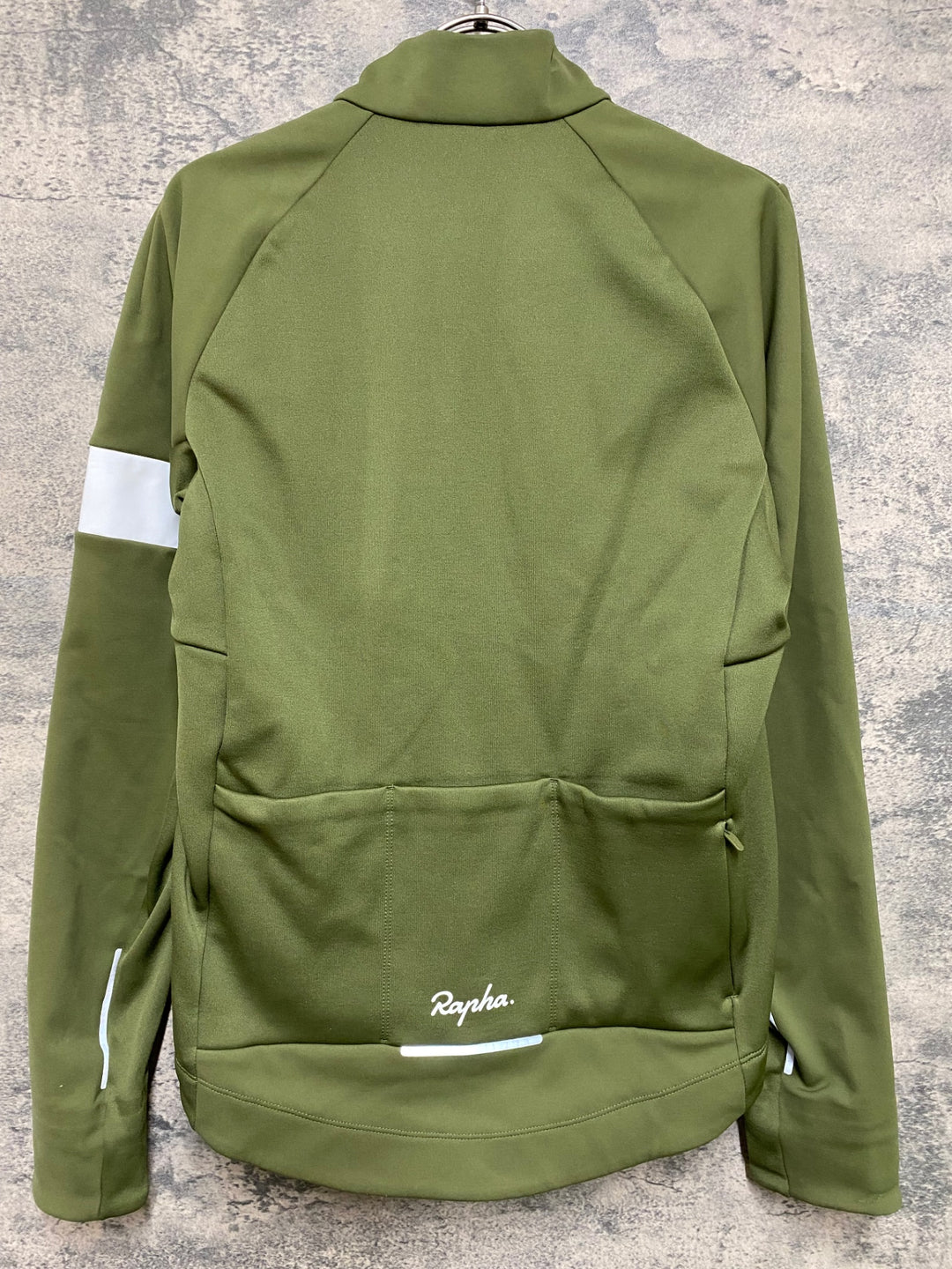 JS013 ラファ Rapha MEN'S CORE WINTER JACKET 長袖 サイクルジャケット オリーブ M 裏起毛