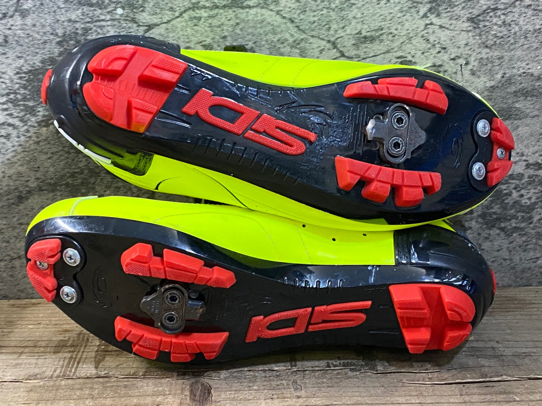KG379 シディ SIDI TRACE MTB ビンディングシューズ 黄 SPD EU44
