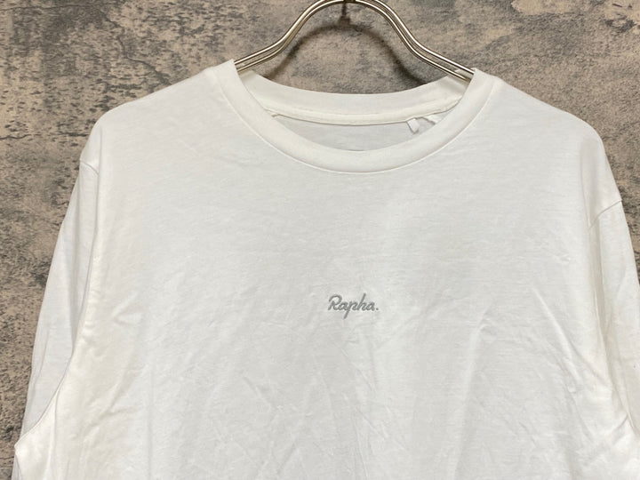 KA619 ラファ Rapha MEN'S LONG SLEEVE COTTON T-SHIRT 長袖 Tシャツ 白 M