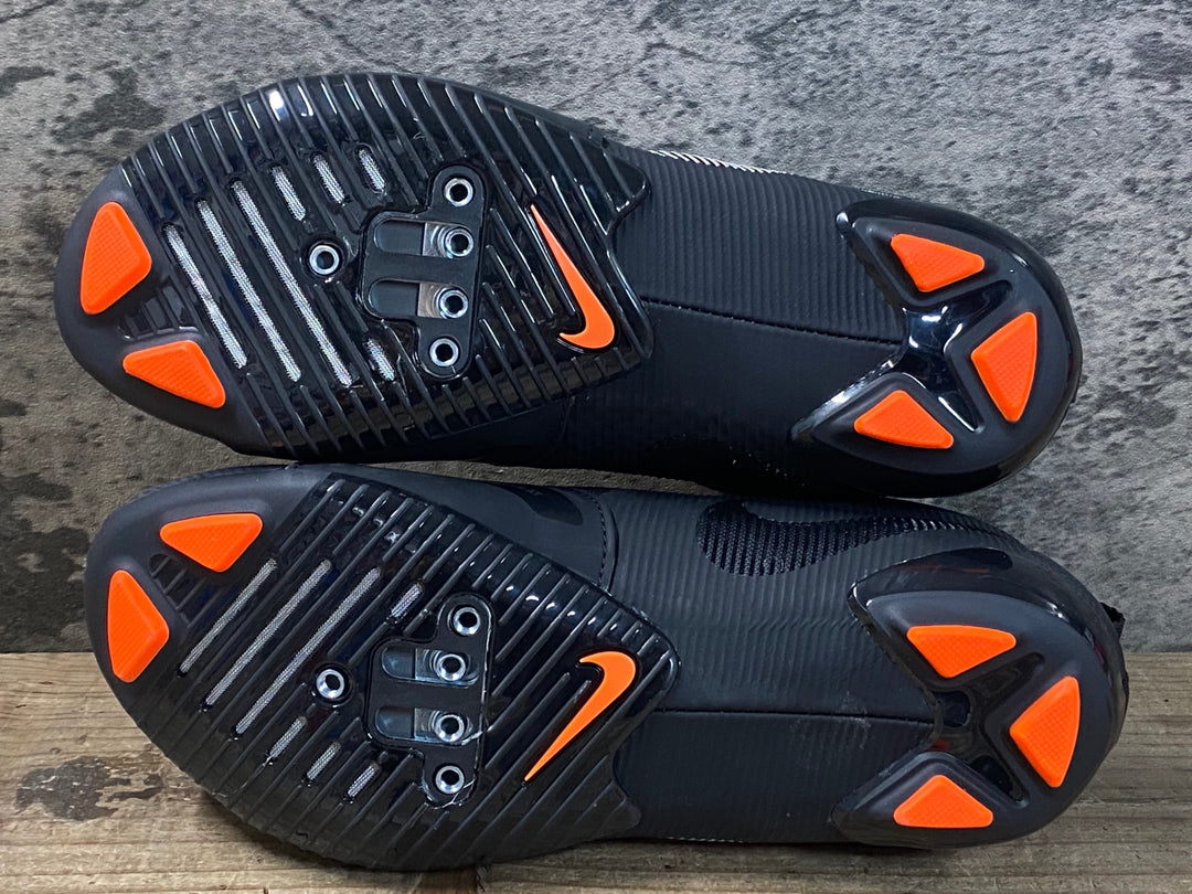 JR156 ナイキ NIKE W NIKE SUPERREP CYCLE ビンディングシューズ 黒オレンジ EU38