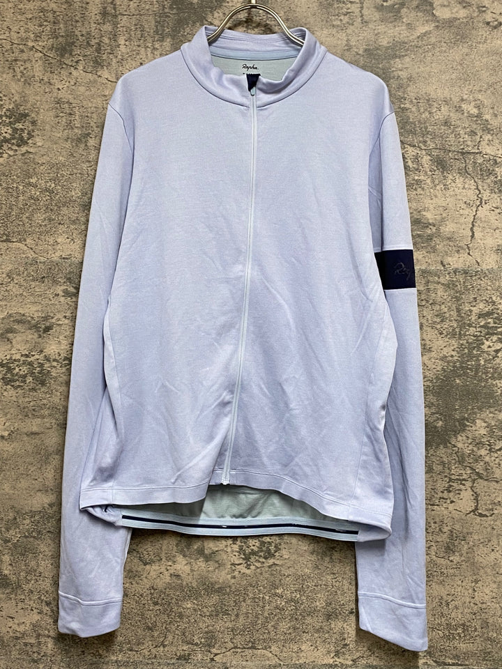 KF532 ラファ Rapha MEN'S CLASSIC LONG SLEEVE JERSEY 長袖 サイクルジャージ XL 水色