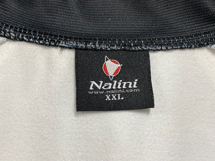 JG789 ナリーニ Nalini 長袖 サイクルジャージ 白 黒 XXL 裏起毛 ※汚れ