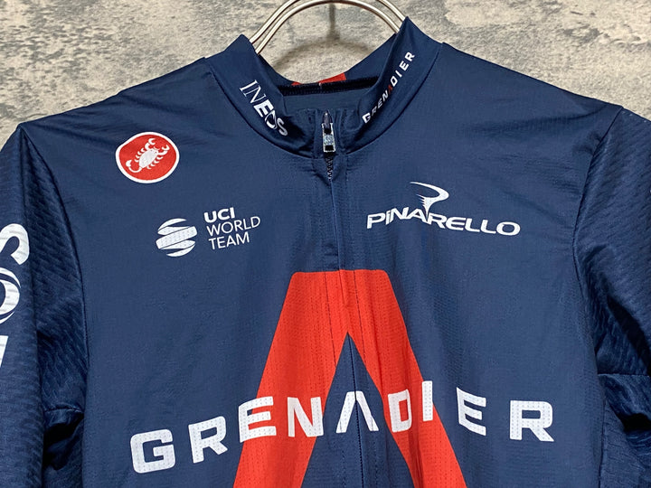 KG334 カステリ CASTELLI 半袖 サイクルジャージ 紺 S