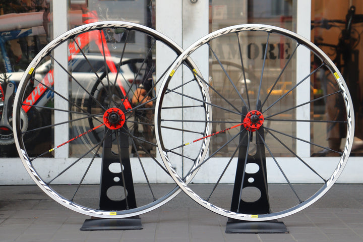 マヴィック MAVIC キシリウム KSYRIUM SL アルミ クリンチャー ホイールセット シマノ11/12S ナローリム 15C 【横浜店】