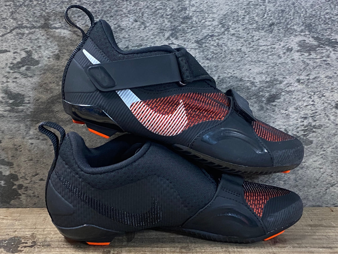 JR156 ナイキ NIKE W NIKE SUPERREP CYCLE ビンディングシューズ 黒オレンジ EU38