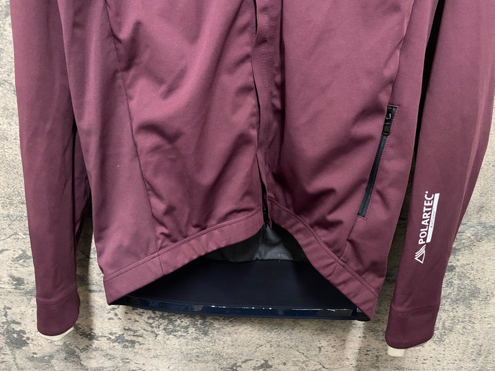 KG693 カステリ CASTELLI ALPHA 150 JACKET 長袖 サイクルジャケット ボルドー L 裏起毛