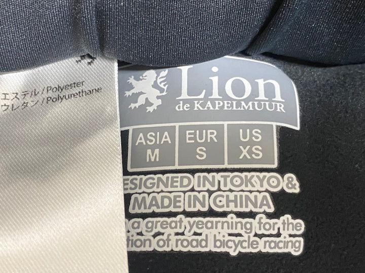 JY360 リオンドカペルミュール Lion de KAPELMUUR レーサータイツ Mサイズ 裏起毛 黒