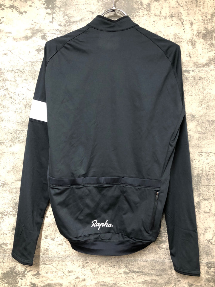 JT953 ラファ Rapha CORE LONG SLEEVE JERSEY 長袖 サイクルジャージ 裏起毛 黒 M