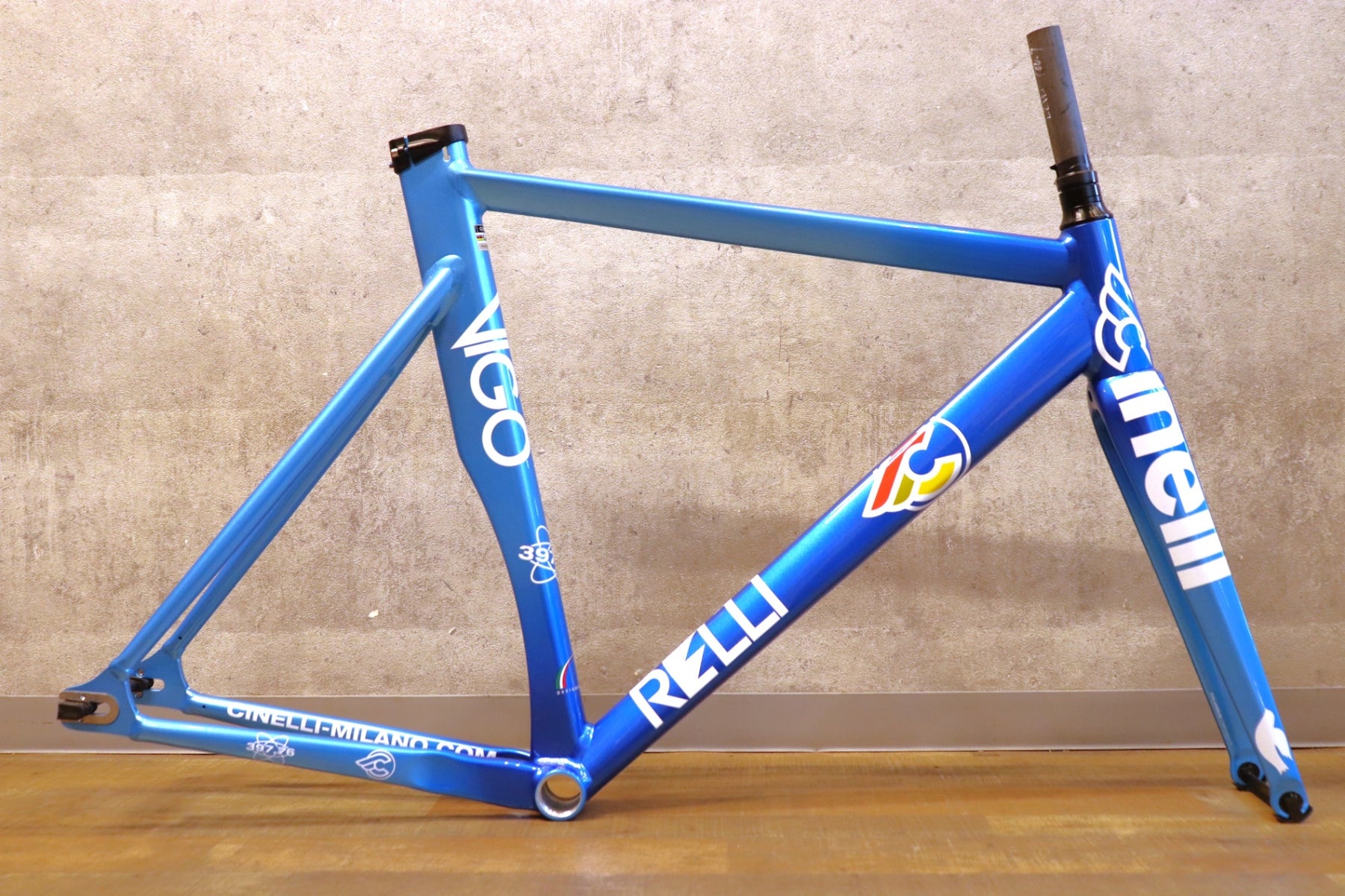 チンピラ‼️grk5フルハイエンドフルセット‼️ 未使用 チネリ Cinelli ヴィゴレッリ VIGORELLI 80'S ナショナルブルー