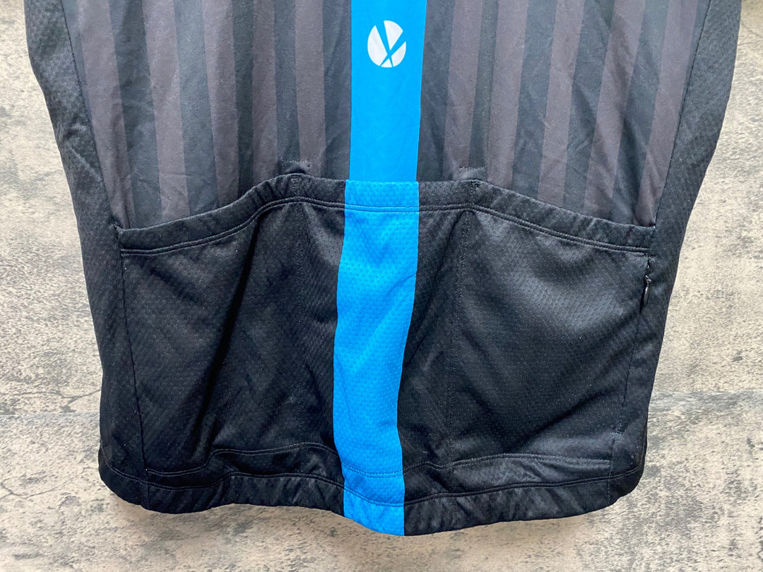 KA060 ラファ Rapha MEN’S REPLICA JERSEY 半袖 サイクルジャージ 黒 水 L レプリカ TEAMsky