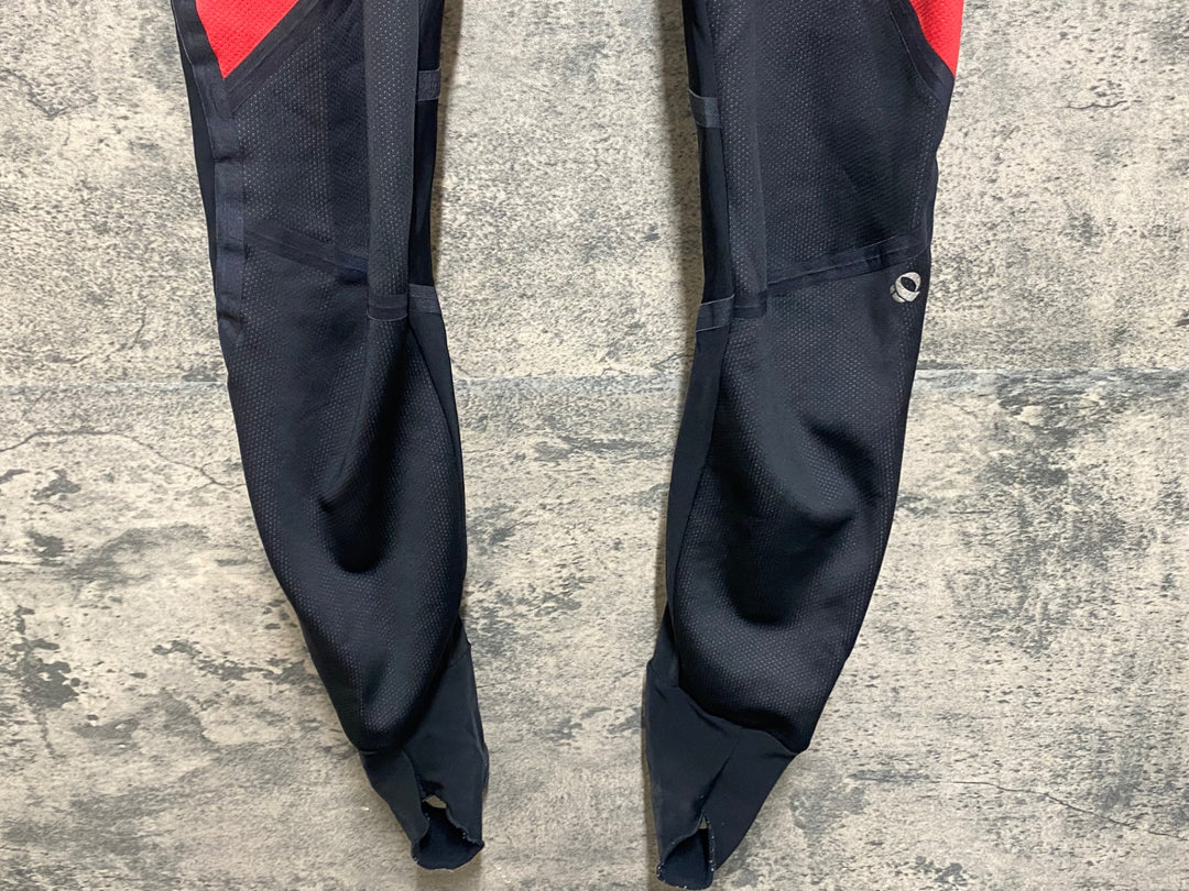 JZ634 パールイズミ PEARL iZUMi レーサータイツ 黒 赤 M 3D NEO WINDBREAK 裏起毛