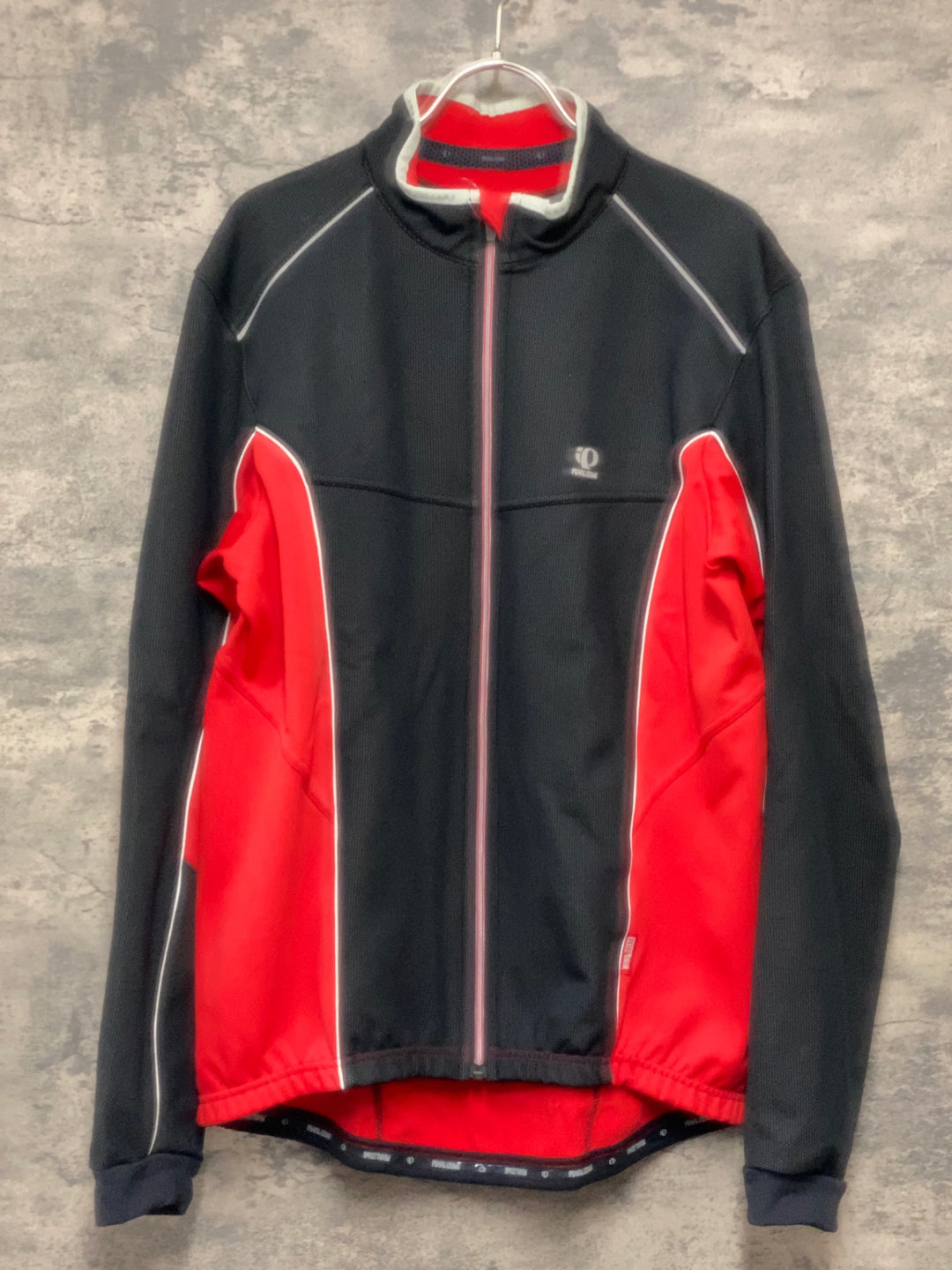 KK061 パールイズミ PEARL iZUMi サイクルジャケット 黒赤 XL 裏起毛 WIND BREAK