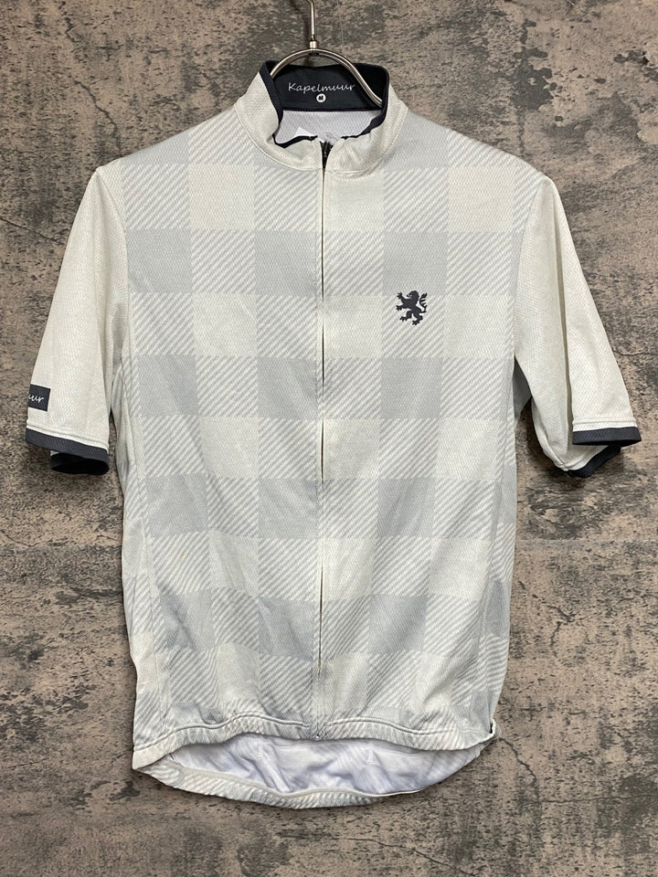KA328 カペルミュール KAPELMUUR 半袖 サイクルジャージ 白 グレー M