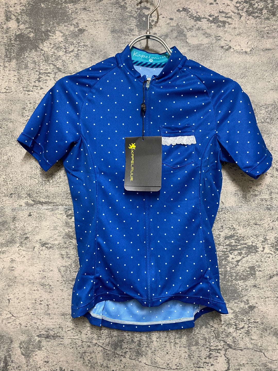 JO883 カペルミュール KAPELMUUR 半袖 サイクルジャージ ネイビー ドット 36 レディース