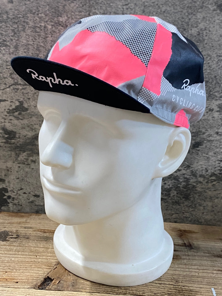 KG232 ラファ Rapha RCC CAP サイクルキャップ グレー ピンク 黒 ONESIZE