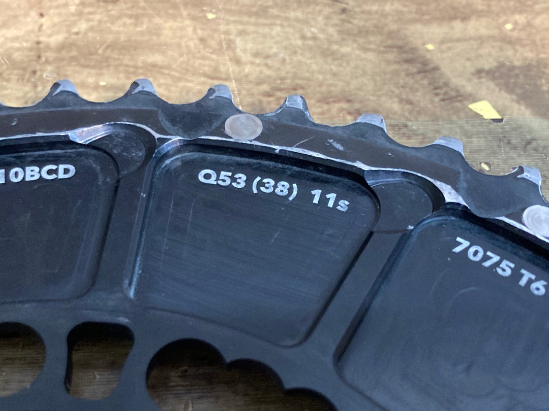 JP801 ローター ROTOR QARBON チェーンリングセット 53/36T 11S PCD110 5H