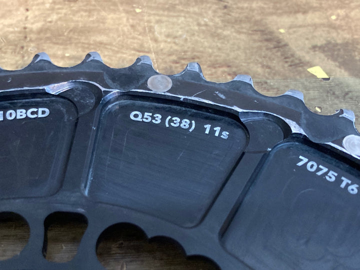 JP801 ローター ROTOR QARBON チェーンリングセット 53/36T 11S PCD110 5H