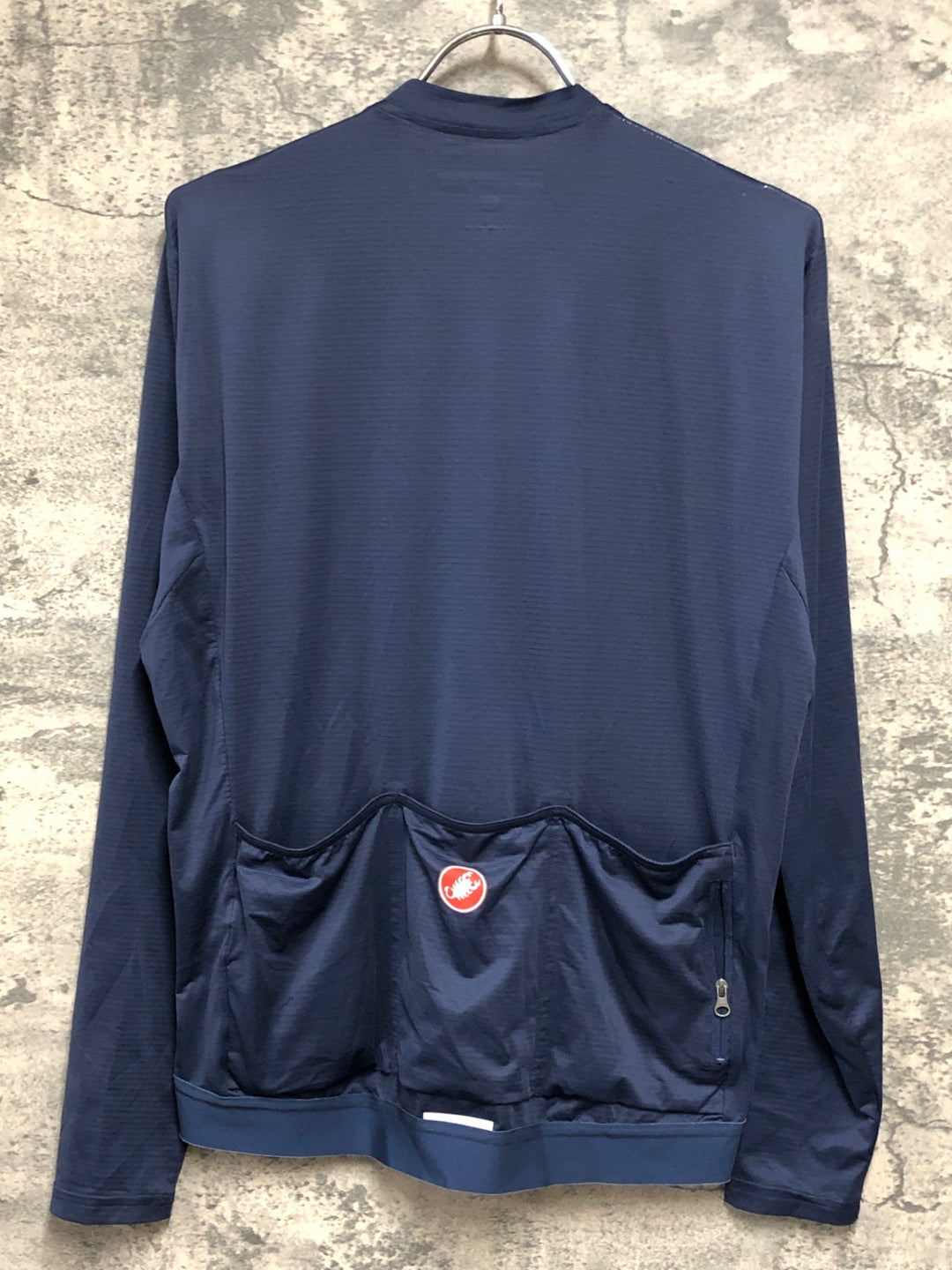 KA348 カステリ CASTELLI 長袖 サイクルジャージ 黒 L 裏起毛 ※擦れ