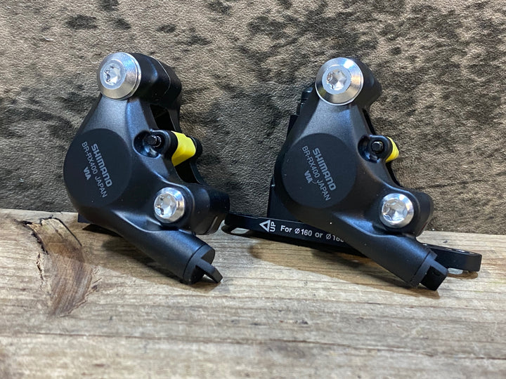 JN759 シマノ SHIMANO GRX BR-RX400 ディスクブレーキ キャリパー 前後セット