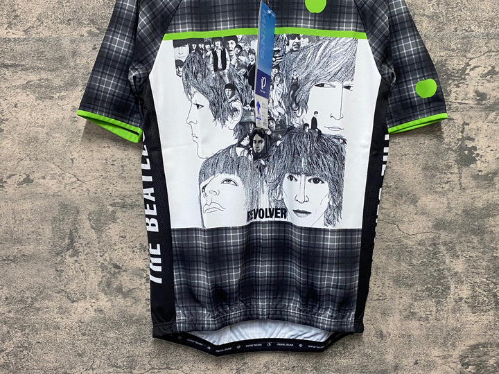 KA647 パールイズミ PEARL iZUMi 半袖 サイクルジャージ 黒 白 総柄 XL