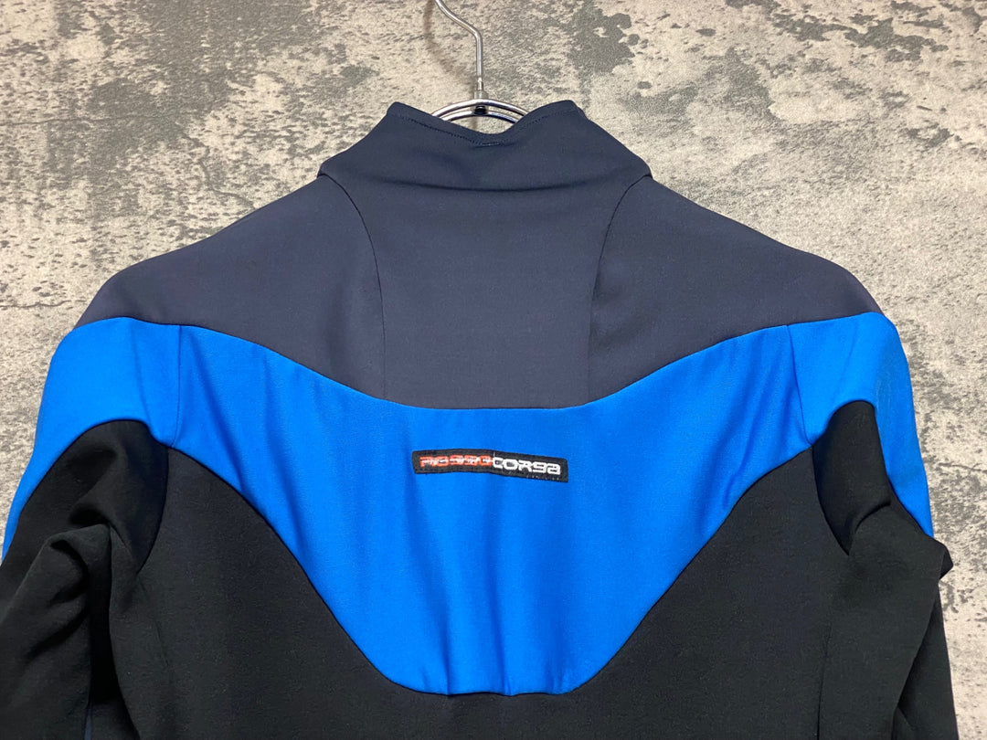 JP438 カステリ CASTELLI 長袖 サイクルジャケット ネイビー M 裏起毛