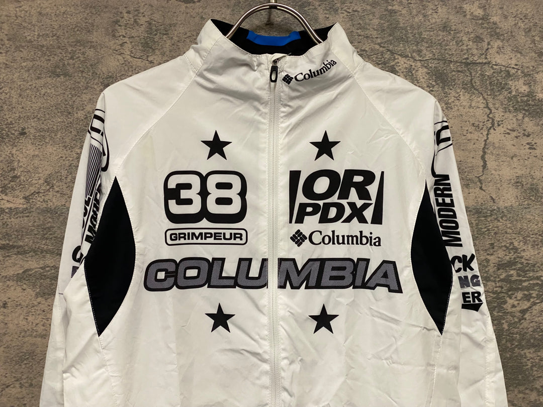 KC993 コロンビア columbia 長袖 ウィンドブレーカー 白 M