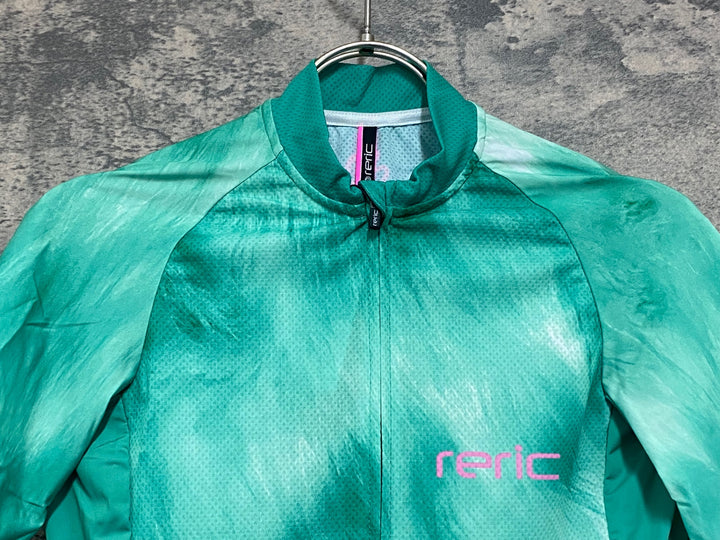 JV956 レリック reric Fuzzy Womens Standerd Jersey 半袖 サイクルジャージ レディース S 緑 レディース