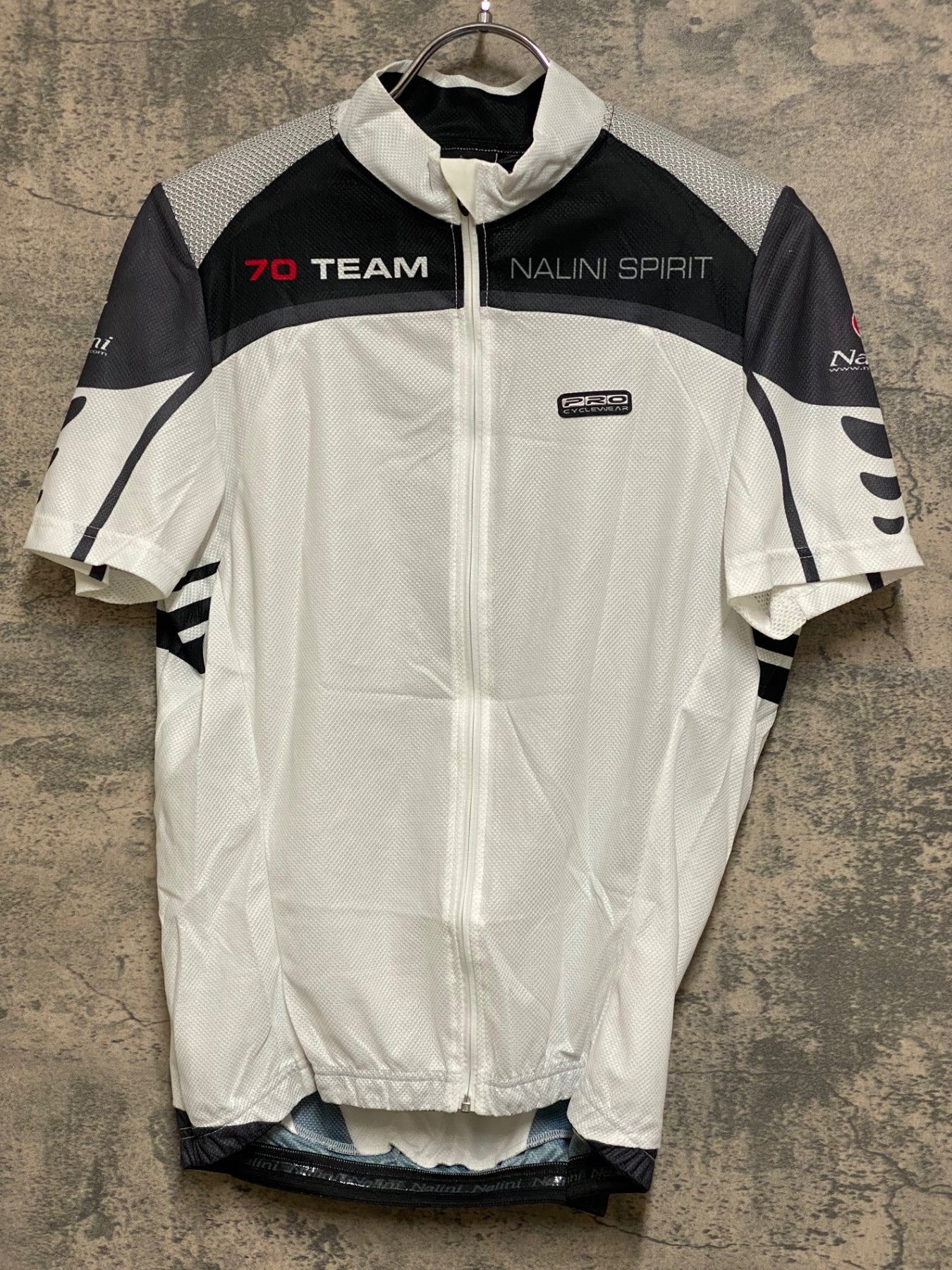 KF346 ナリーニ Nalini 70TEAM 半袖 サイクルジャージ 白 黒 M – BICI