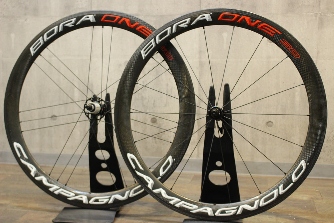 カンパニョーロ CAMPAGNOLO ボーラワン BORA ONE 50 カーボン クリンチャー シマノ 11S/12S ホイールセット 17C 【名古屋店】