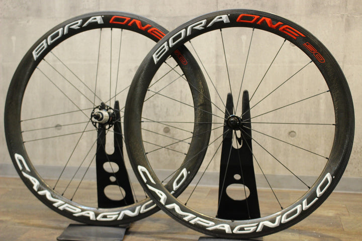 カンパニョーロ CAMPAGNOLO ボーラワン BORA ONE 50 カーボン クリンチャー シマノ 11S/12S ホイールセット 17C 【名古屋店】