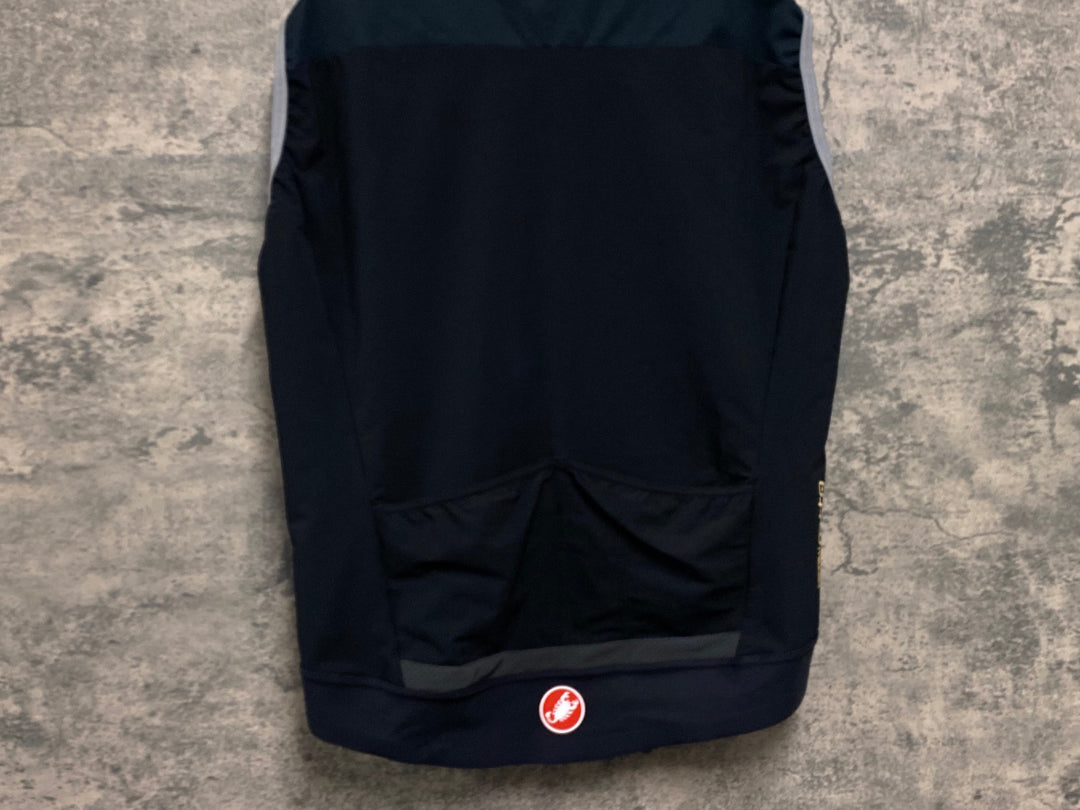 JW513 カステリ CASTELLI ロッソコルサ ROSSO CORSA perfetto ジレ サイクルベスト 黒 XL GORE-TEX INFINIUM