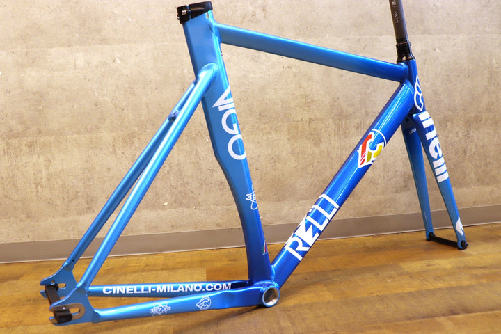 未使用 チネリ Cinelli ヴィゴレッリ VIGORELLI 80'S ナショナルブルー 2025モデル Mサイズ アルミ ピストバイク トラックレーサー フレームセット【さいたま浦和店】