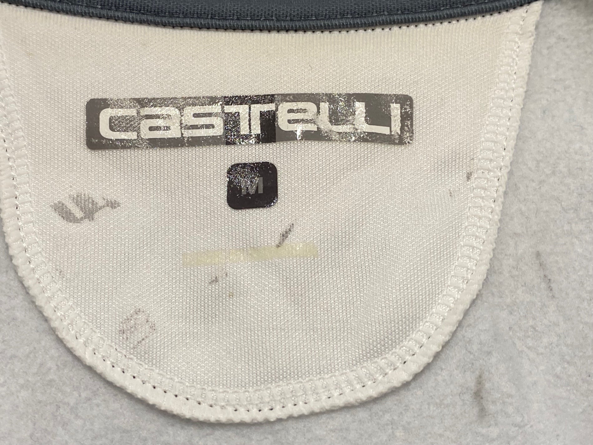 KD433 カステリ CASTELLI 長袖 サイクルジャージ グレー M 裏起毛