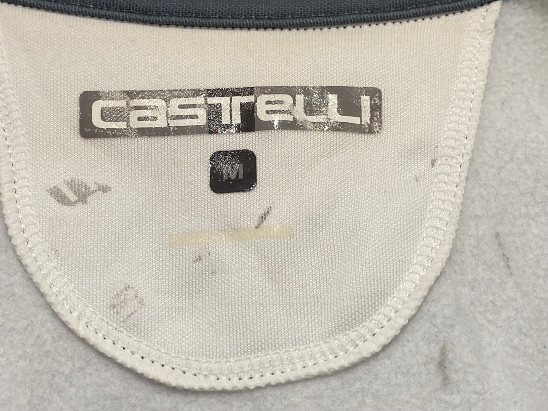 KD433 カステリ CASTELLI 長袖 サイクルジャージ グレー M 裏起毛 ※スレあり