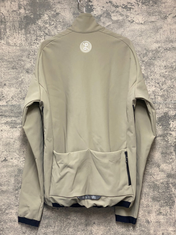KK007 プロトンドパリ PELOTON DE PARIS BELGIAN SOFTSHELL JACKET 裏起毛 サイクルジャケット ベージュ XL