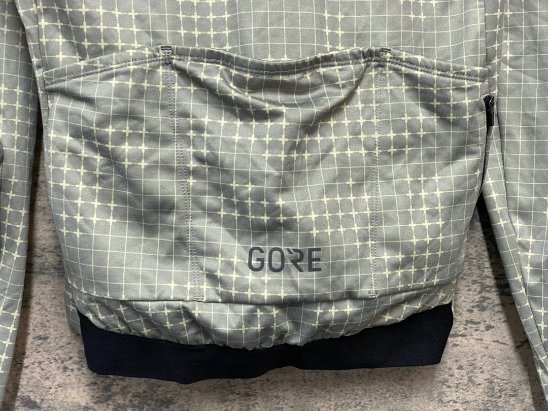 JY999 ゴア GORE 長袖 サイクルジャージ グレー EU Mサイズ 裏起毛