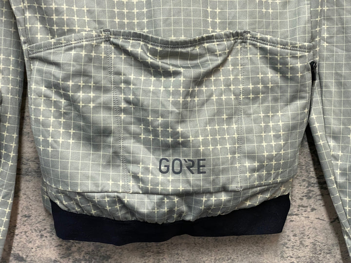 JY999 ゴア GORE 長袖 サイクルジャージ グレー EU Mサイズ 裏起毛