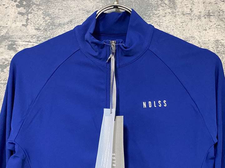 JZ316 エンドレス NDLSS 長袖 サイクルジャージ 青 M