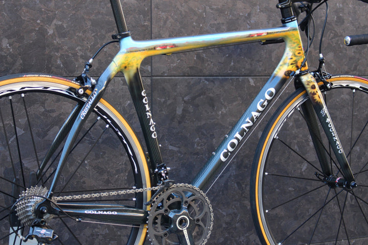 コルナゴ COLNAGO クリスタロ CRISTALLO Sunflowerカラー 2008年モデル カンパニョーロ レコード 11S カーボン ロードバイク 【福岡店】