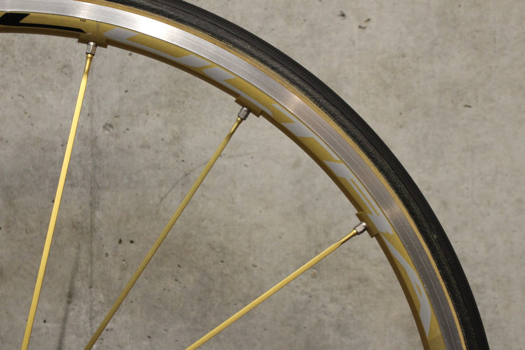 カンパニョーロ CAMPAGNOLO シャマルウルトラ ゴールド SHAMAL ULTRA GOLD アルミ チューブラー ホイールセット カンパ 11S/12S 【福岡店】