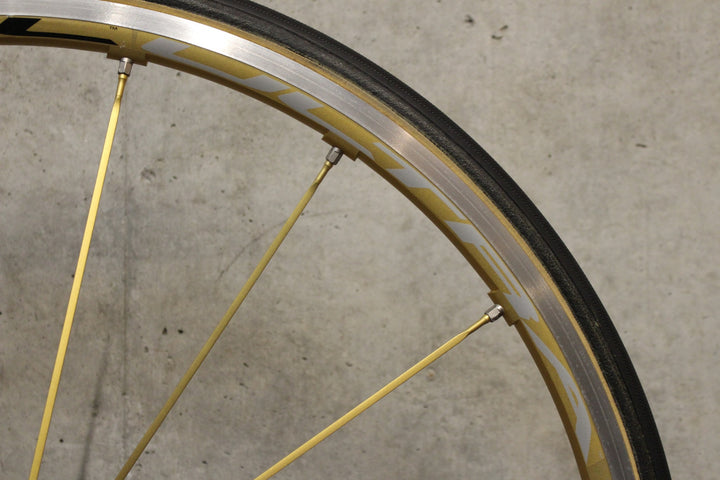 カンパニョーロ CAMPAGNOLO シャマルウルトラ ゴールド SHAMAL ULTRA GOLD アルミ チューブラー ホイールセット カンパ 11S/12S 【福岡店】