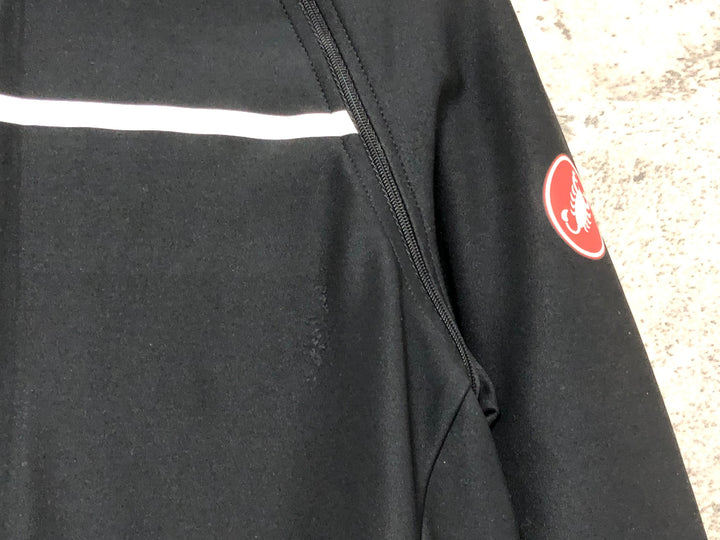 JV451 カステリ CASTELLI ロッソコルサ ROSSO CORSA Perfetto 長袖 サイクルジャケット 黒 S