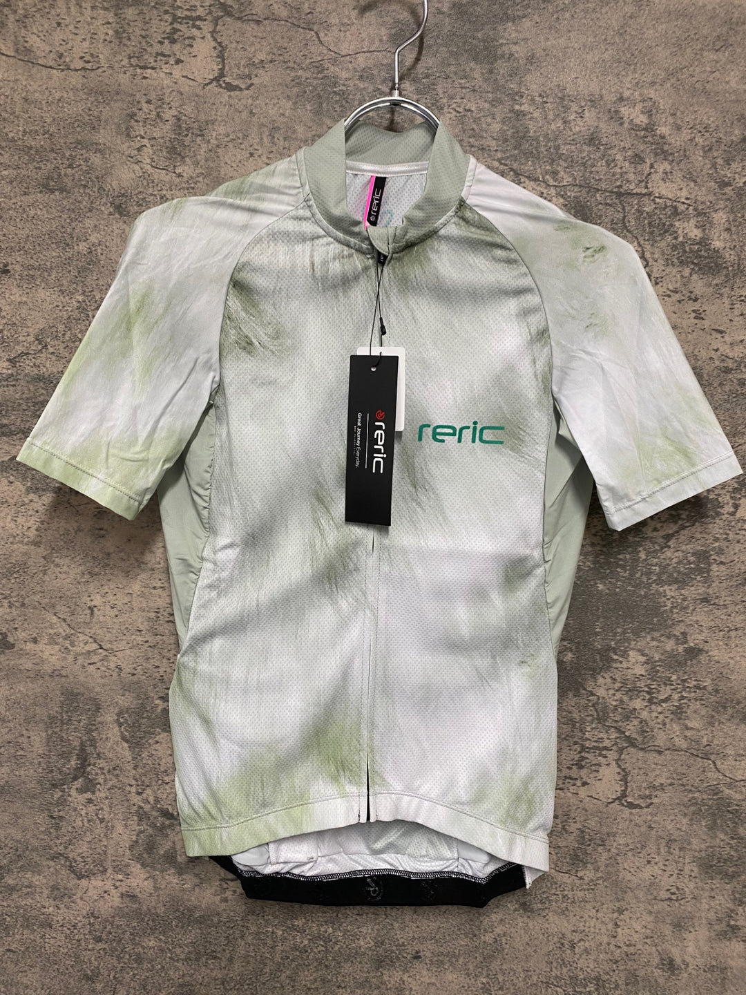 JV975 レリック reric Fuzzy Womens Standerd Jersey 半袖サイクルジャージ レディース L 白