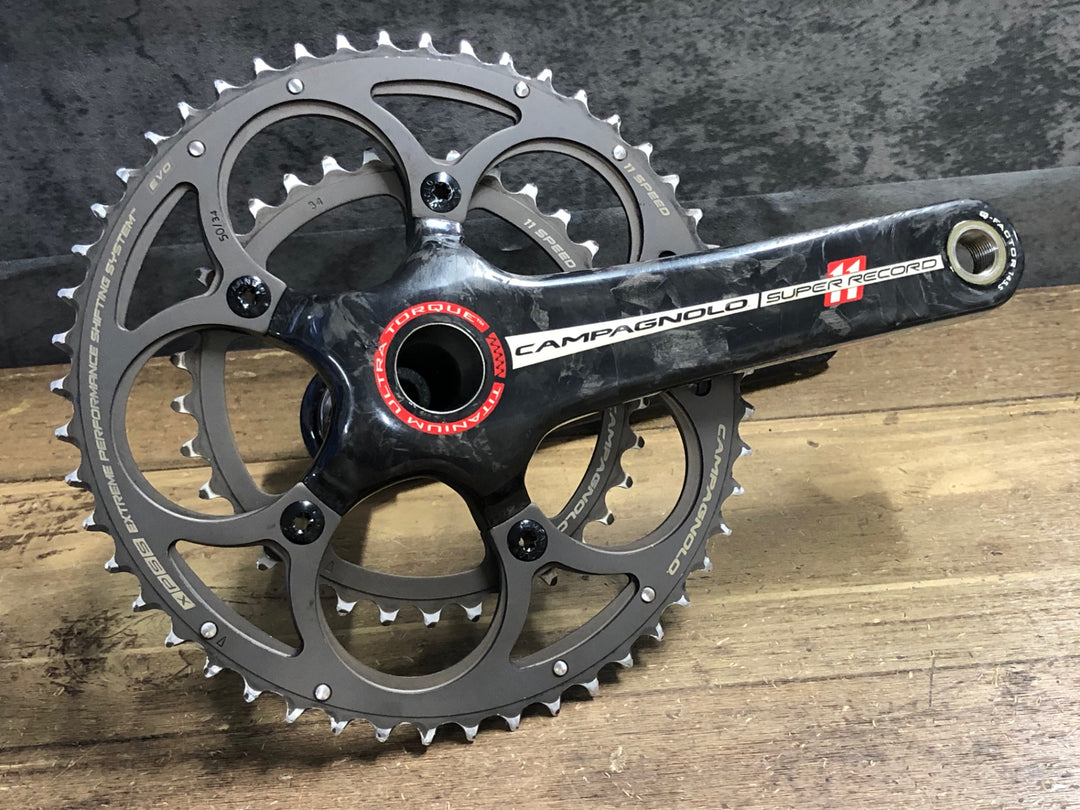 JX537 カンパニョーロ CAMPAGNOLO スーパーレコード SUPER RECORD クランクセット 170mm 50/34T 11S 5アーム