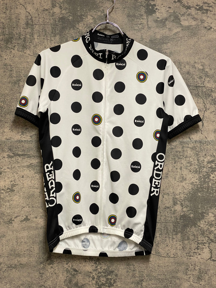 JP128 ビチ bici 半袖 サイクルジャケット 黒 白 M