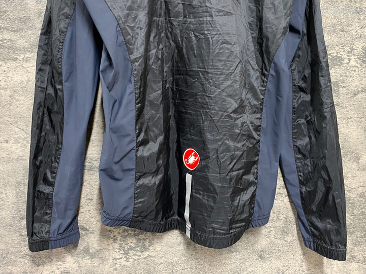 KC006 カステリ CASTELLI 長袖 ウインドブレーカー 黒 M